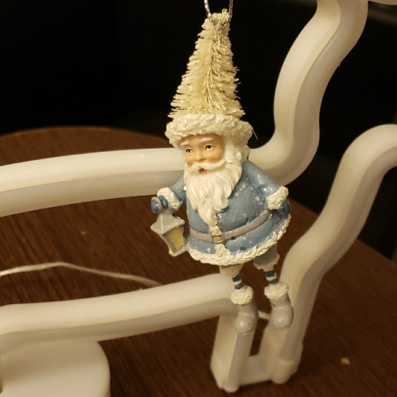 Kurt  Adler E0438 Old Fashioned Santa in Blue Christmas Ornament - Picture 1 of 6